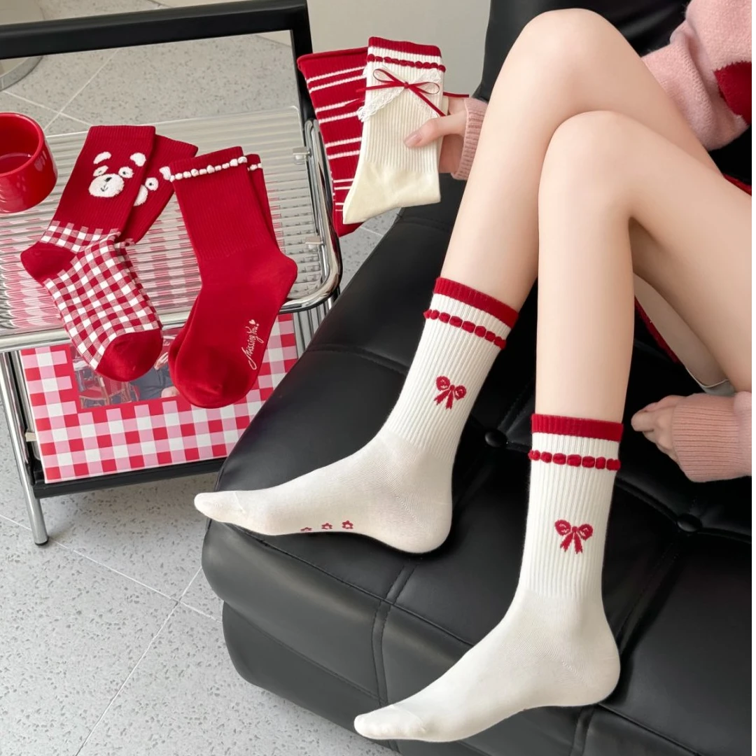 【小宝宠爱拆 拍1拆4保6粉丝保7】袜子对对碰秋冬厚款四季精选女袜