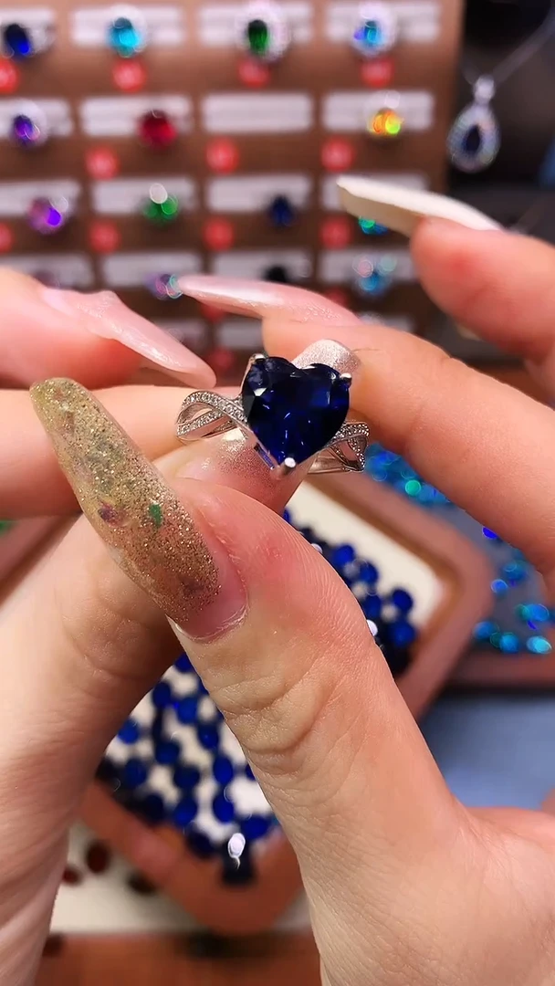 无925银大克拉重工精切高品质戒指