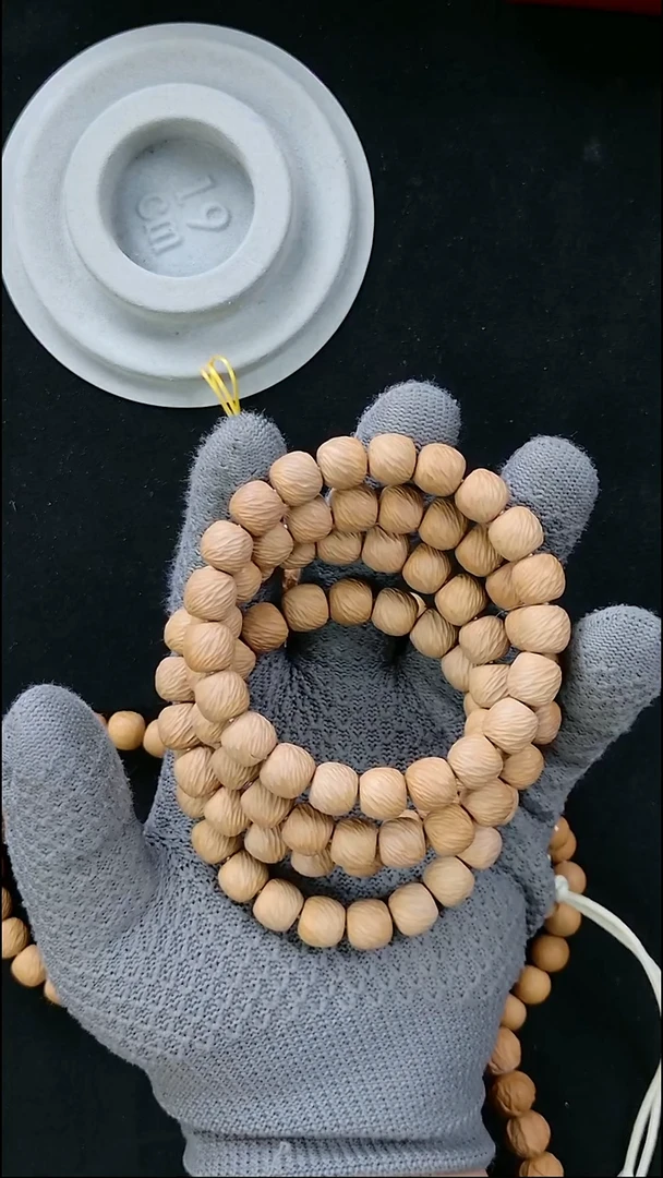 手串猴头核桃微微瑕云锦11+