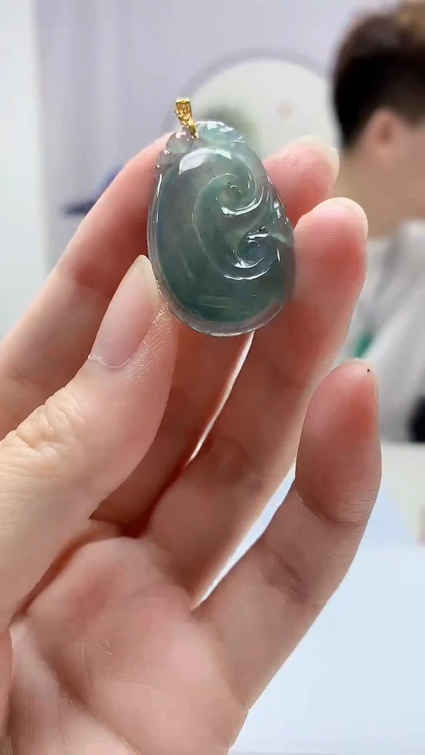 翡翠未镶嵌颈饰4868zm-JJ挂件5
