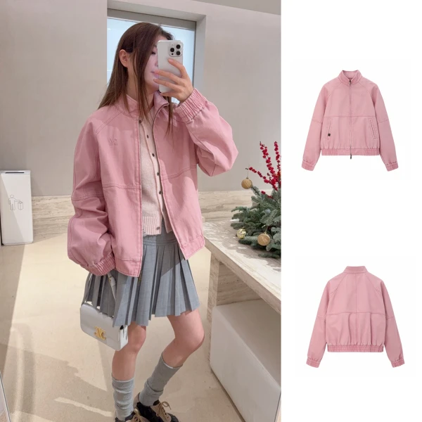 AVVENN2026春立领拉链宽松夹克外套女1790dopdop买手店