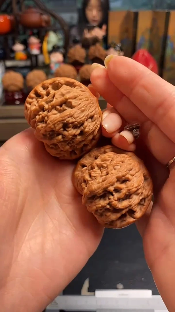 【闪购商品】文玩核桃把件F407麦虎44