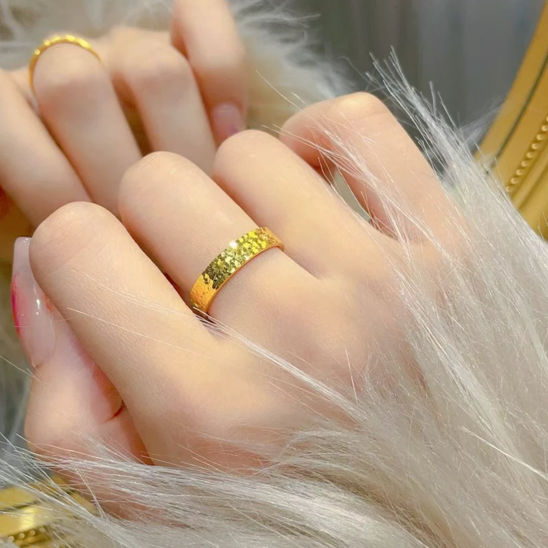 【粉丝专属】999碎碎冰戒指2024年轻奢精美指环女士气质时尚x