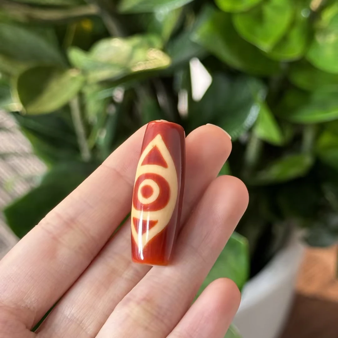 POTALA PALACE/布达拉宫凤二眼玛瑙珠珠单颗孤品