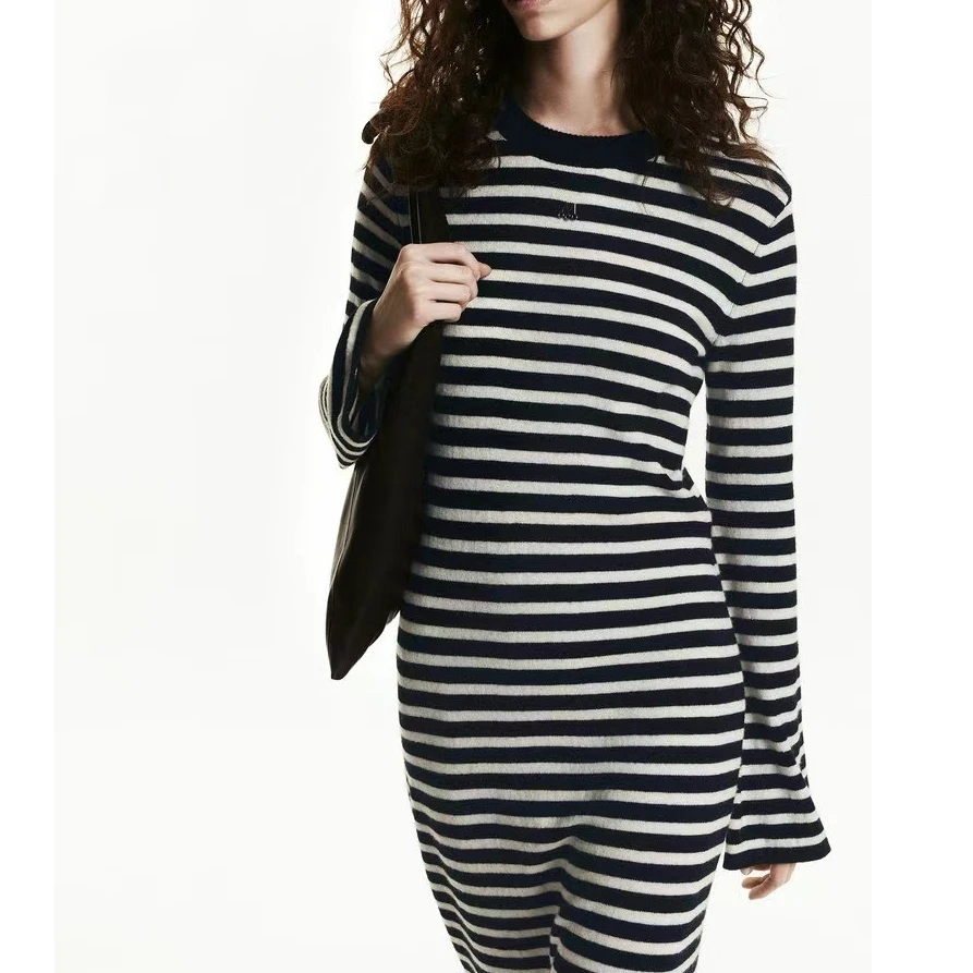 no退no换备注编码针织显瘦韩版秋冬时尚女装连衣裙秋季打底长袖