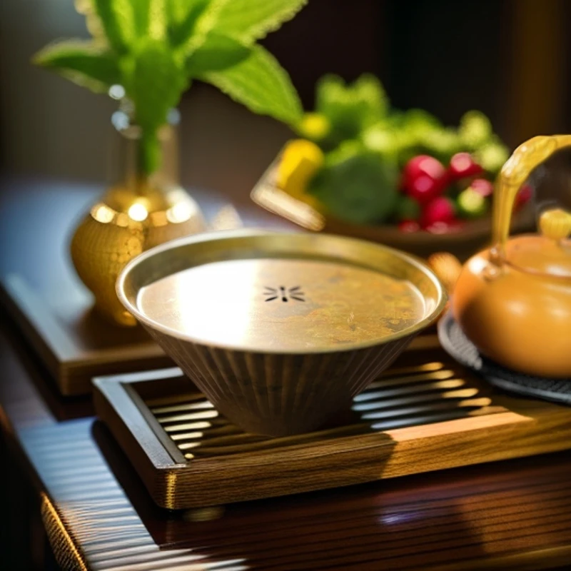 朱炳仁铜【斗笠壶承】茶器中式铜茶盘干泡台圆茶盘茶具茶台摆件