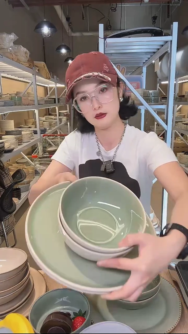 瓷107高温釉下彩陶瓷餐具