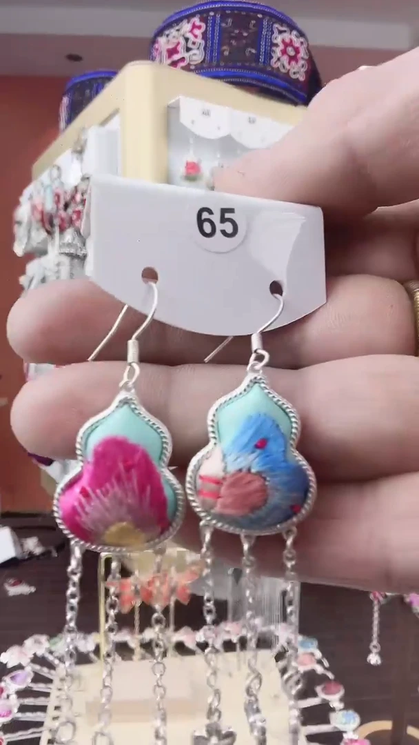 【闪购商品】织绣非遗手工耳环