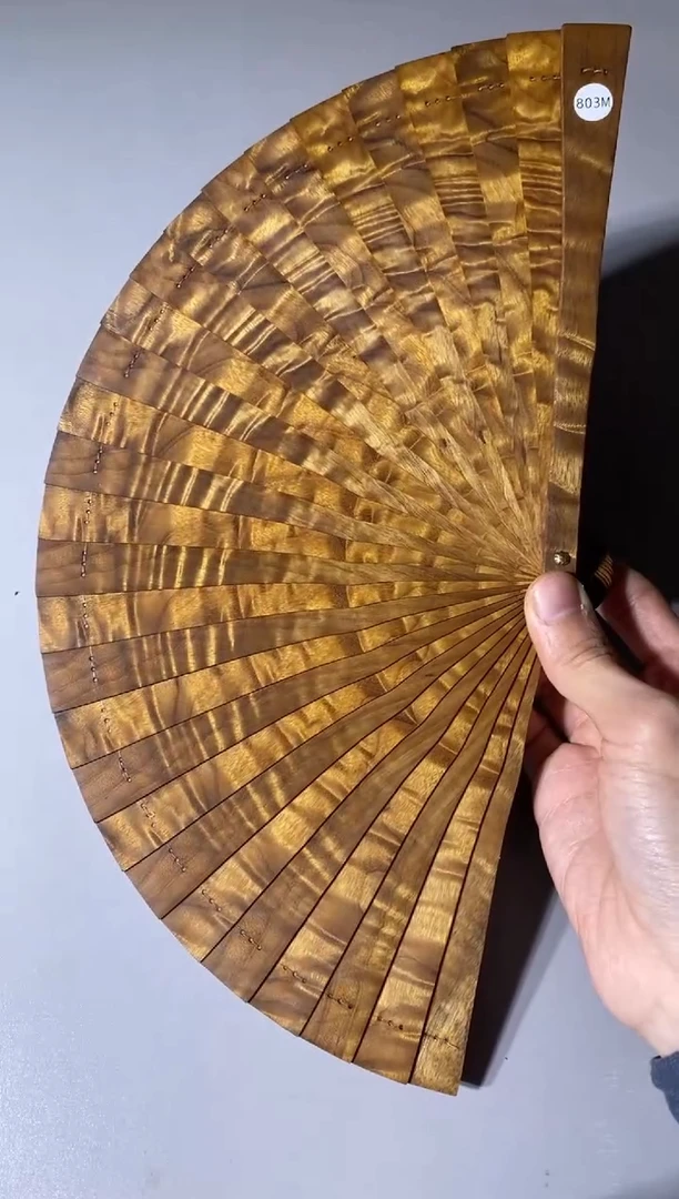 【闪购商品】金丝楠803号18cm金丝楠木小叶桢楠扇子