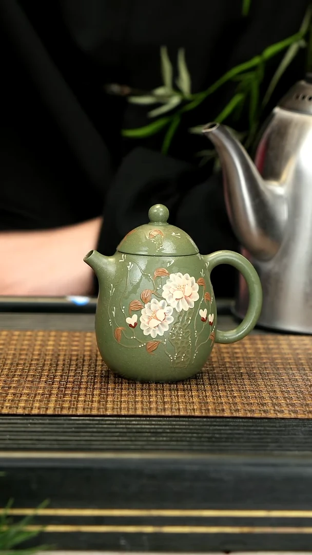 【闪购商品】紫砂茶壶27龙蛋 豆青