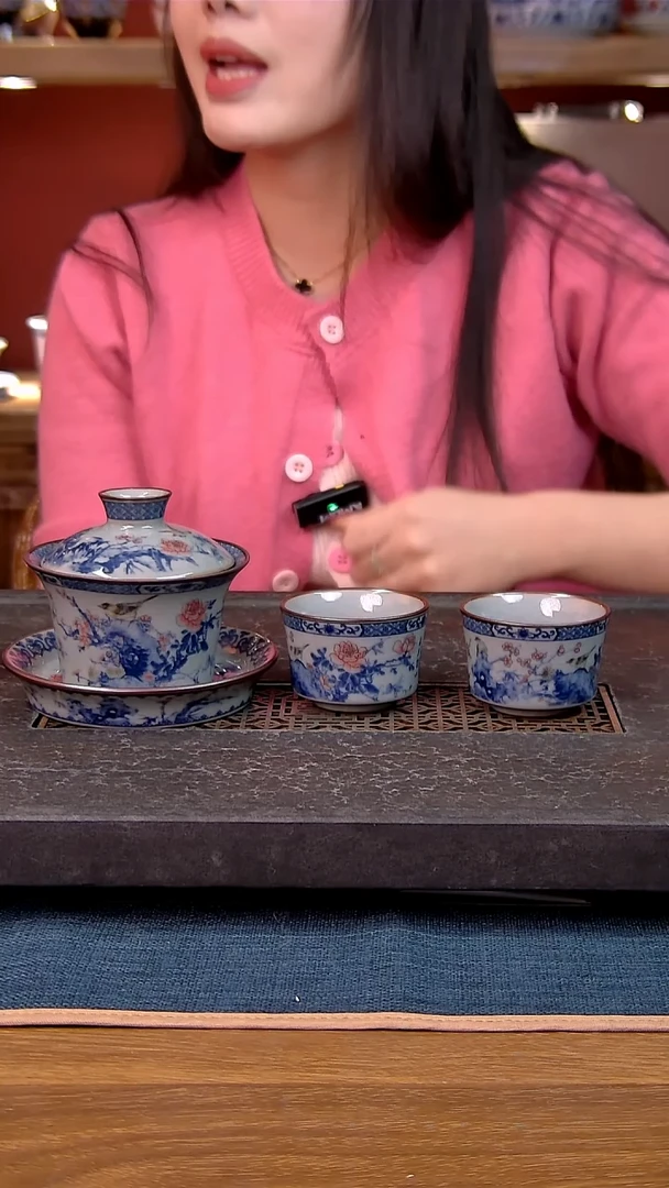 简装家用款3件套 老陶泥开片纹陶瓷茶具