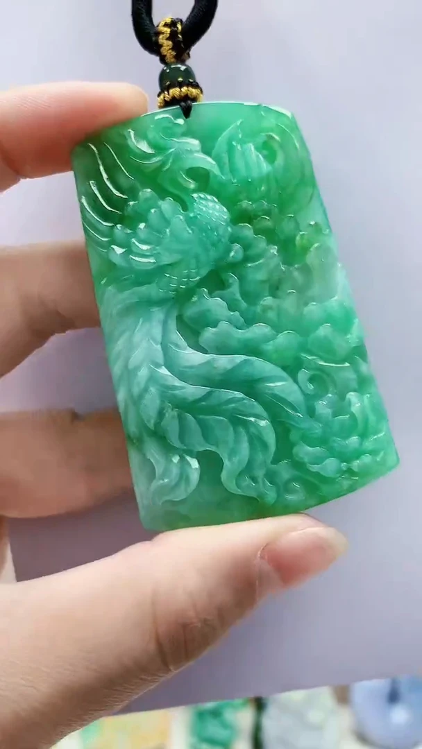 未镶嵌定制翡翠5060lr-毛货挂件12