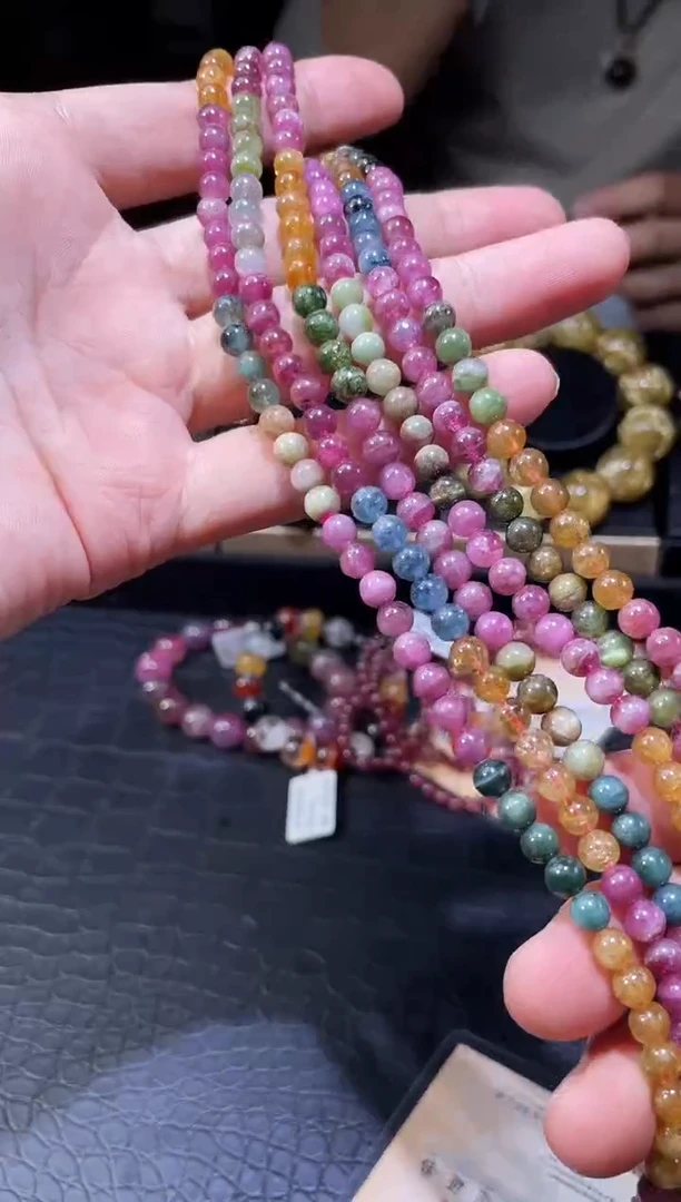 未镶嵌手链碧玺碧玺多圈手链A5（多样性发其一）