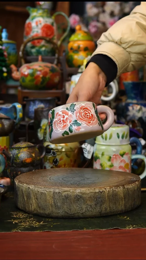 陶瓷130景德镇手工陶瓷釉下彩