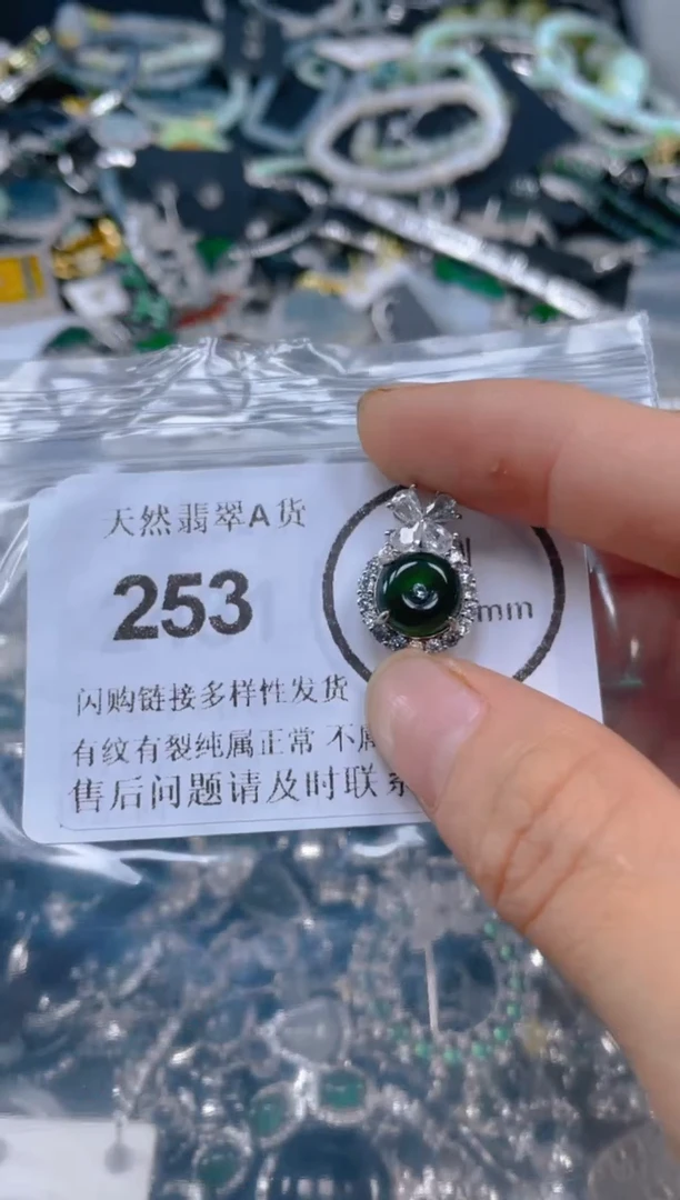 翡翠未镶嵌吊坠(不含链)253