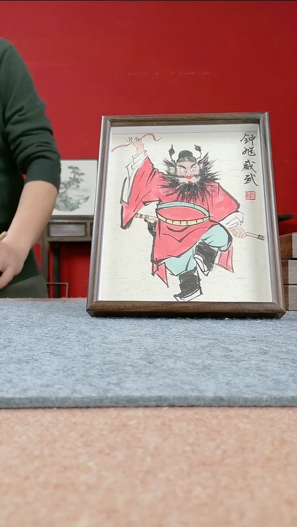 国画纯手写纯手绘-带框尺寸22*27