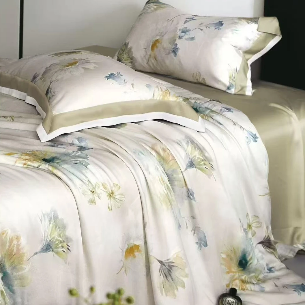 流光卷影 蚕丝拼角100S兰精天丝夏被 150*200/200*230高级可机洗