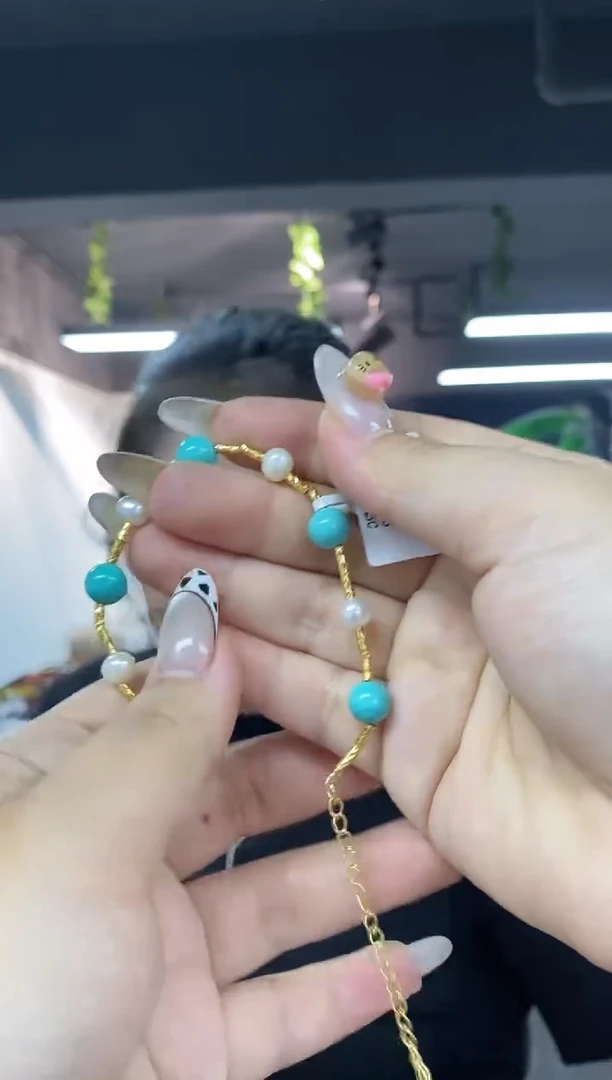 未镶嵌手链淡水珍珠多样性发其一颜色微差