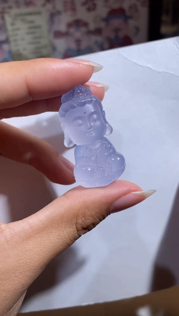 玛瑙/玉髓颈饰未镶嵌文殊宝宝佛