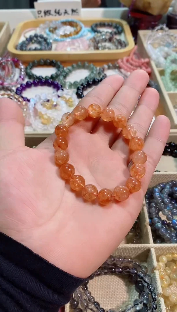 【闪购商品】水晶手链未镶嵌红胶花10M+ （多样性发其一）