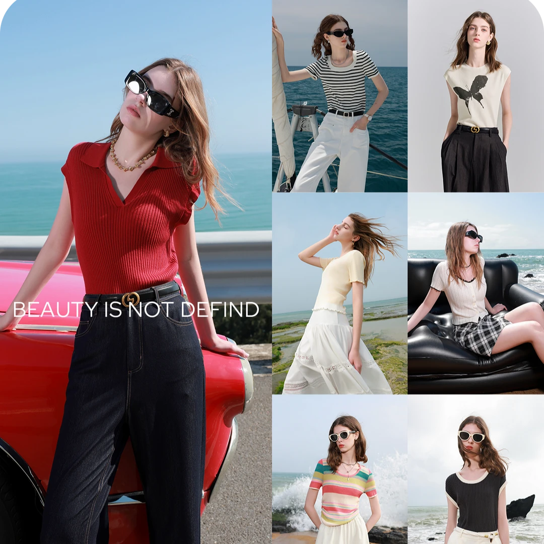 三彩ibudu2025春夏新款T恤毛针织衫合集