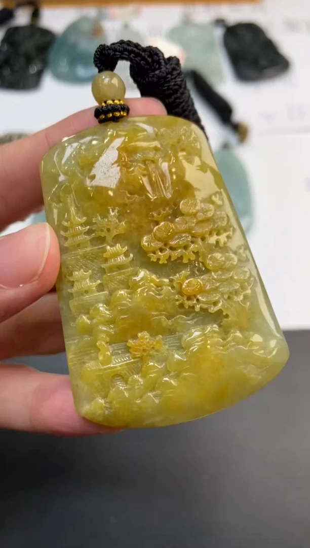 未镶嵌挂件翡翠378837     多人