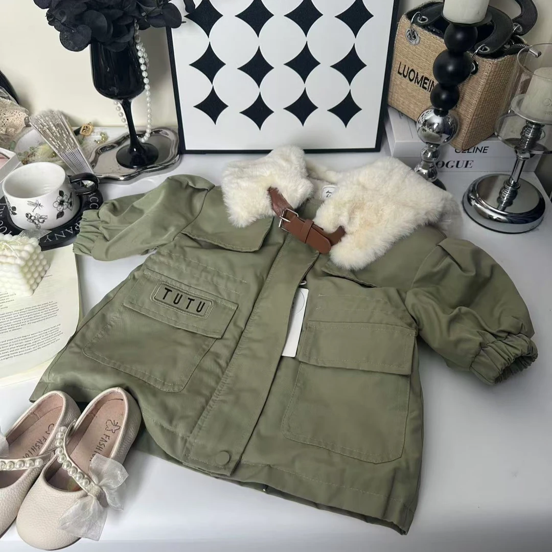 A-Y147女宝新款加绒外套