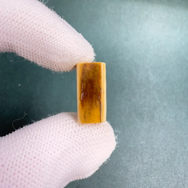 ST1065天然猛犸牙一字三通支持鉴定假一罚四