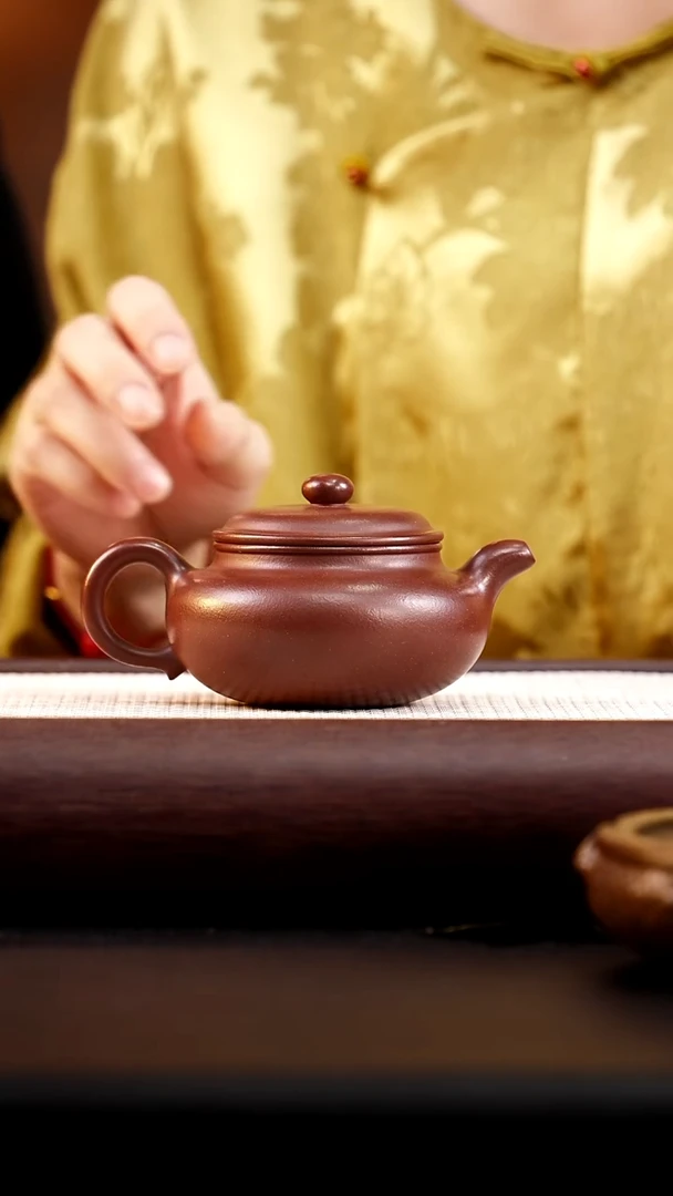 茶壶紫砂底槽清仿古180cc