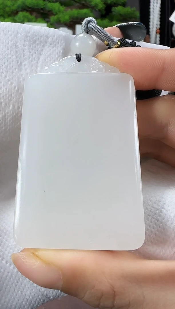 吊坠(赠链)未镶嵌和田玉H6636无事牌多样性发货发其一