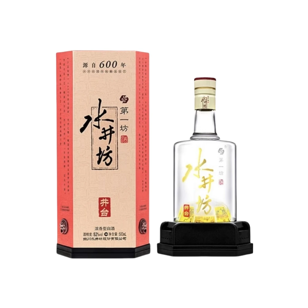 水井坊井台（01-03年随机发）52度500ml*1瓶 浓香型白酒