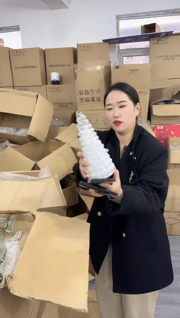 【闪购商品】无铅玻璃玖月花器早V-5