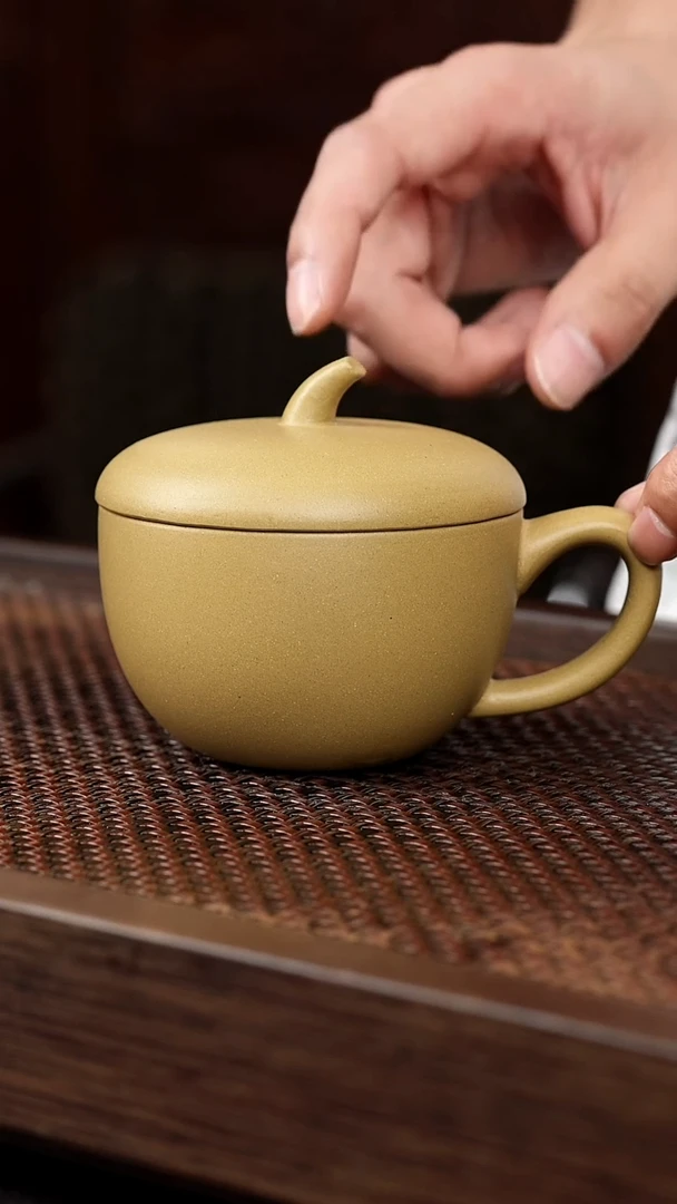 茶壶紫砂黄金段苹果盖杯