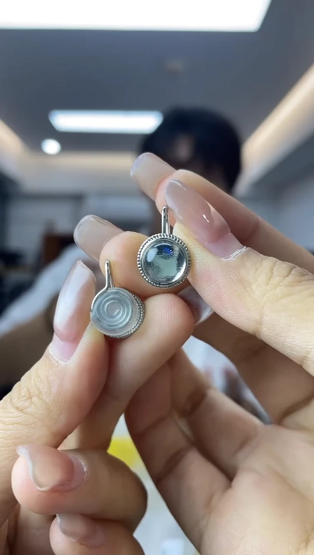 水晶耳饰未镶嵌多样性一件发货
