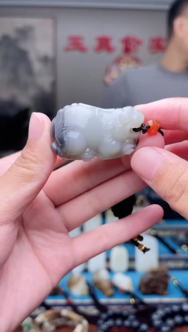 和田玉未镶嵌挂件1