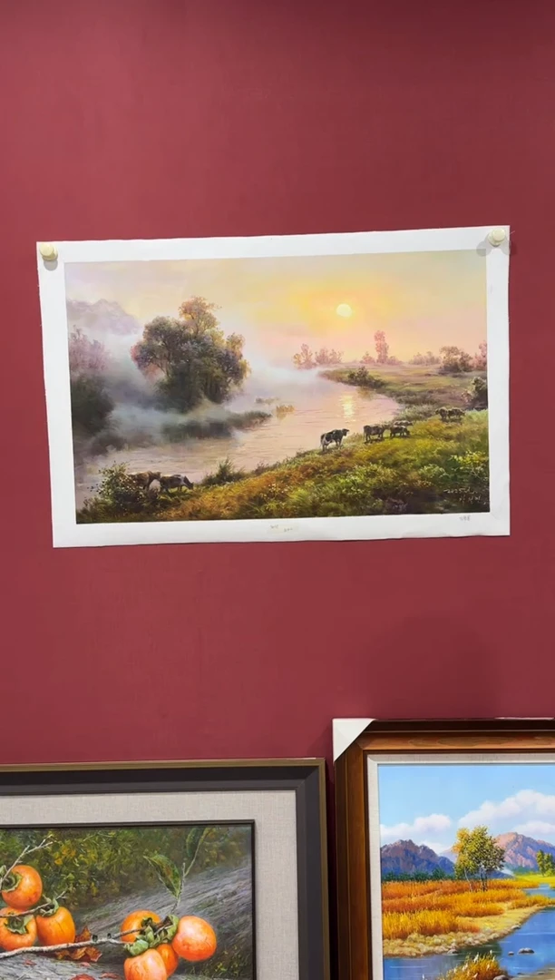 油画纯手绘油画 画芯 90*57CM