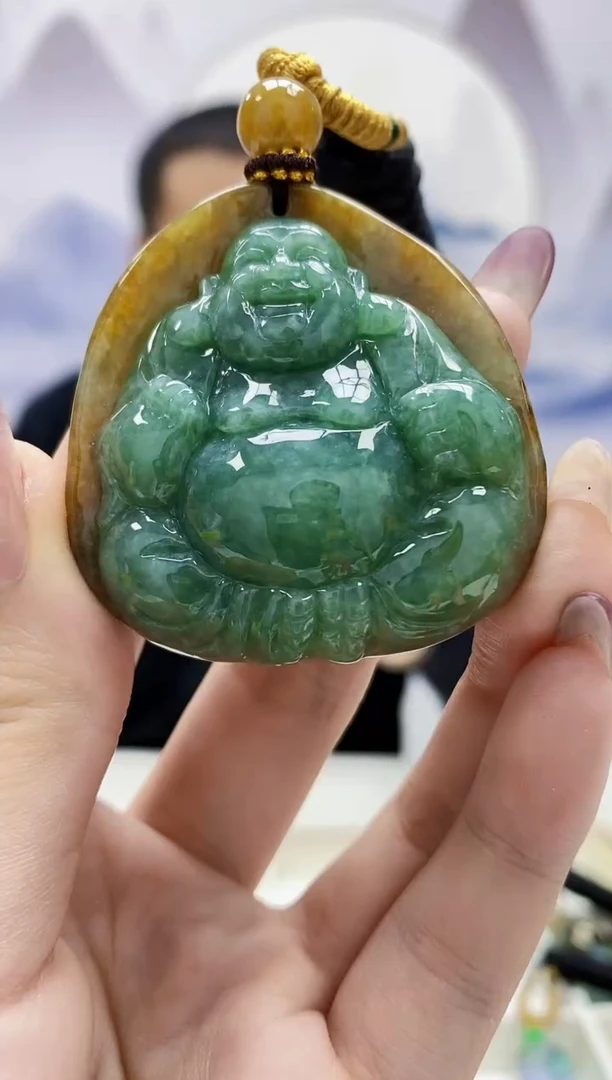 定制翡翠未镶嵌4898jw-毛货挂件95