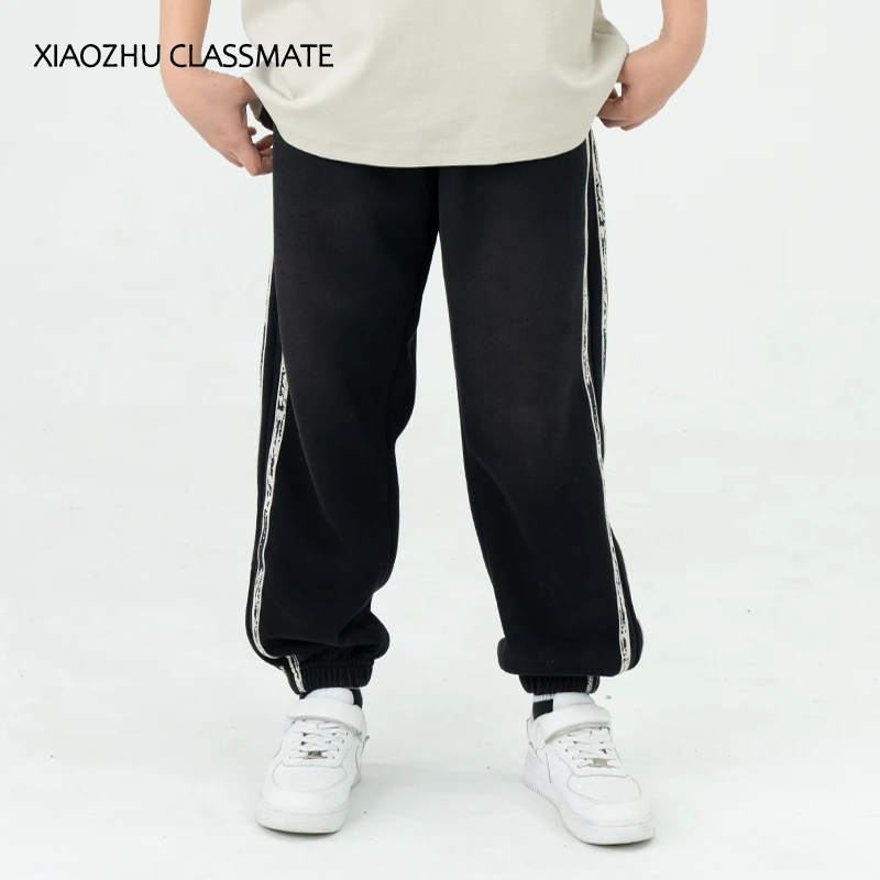 胖男童中大童裤子运动裤长裤加肥加大休闲卫裤大码初中生 54139