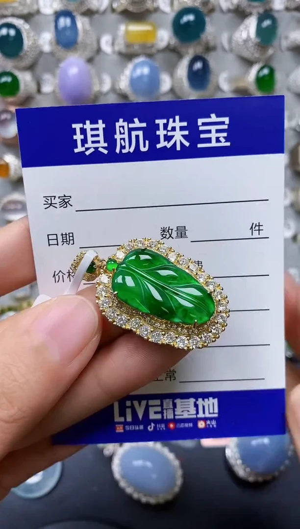 【闪购商品】翡翠颈饰银S925镶嵌0200