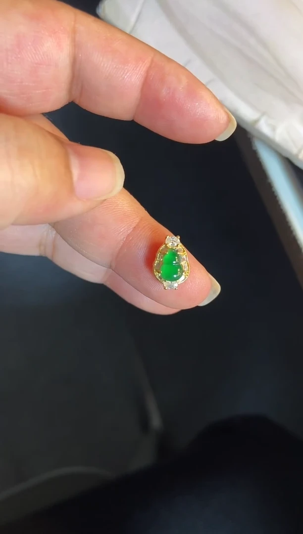 吊坠(不含链)银S925镶嵌翡翠1