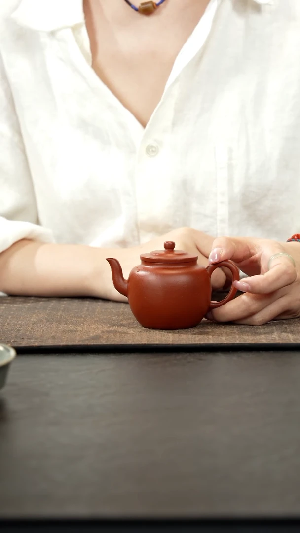 茶壶紫砂I****e朱泥明式莲子全手工