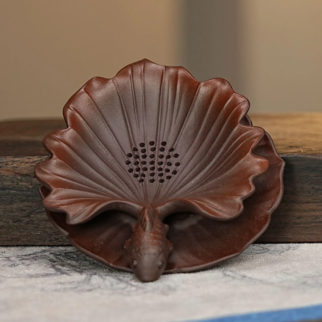 【2794金玉满堂茶漏】宜兴原矿紫砂手工制作金玉满堂茶漏