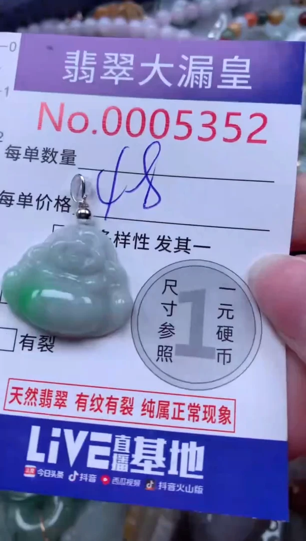 翡翠未镶嵌吊坠(不含链)5352