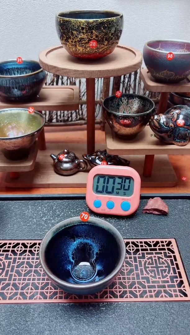 茶盏上****丁70号建盏工匠茶器