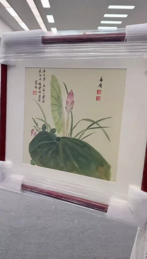 国画手绘  斗方 48*48