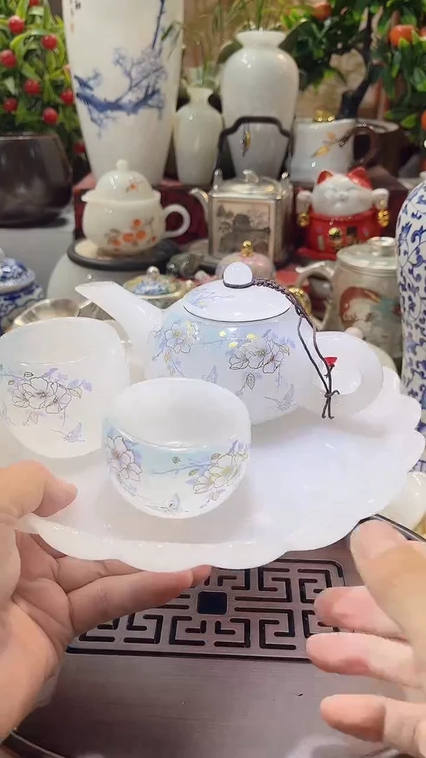 瓷片德艺茶器直播间@@琉璃壶