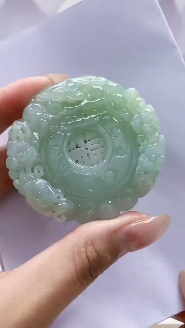 未镶嵌定制翡翠4829MM-毛货挂件62