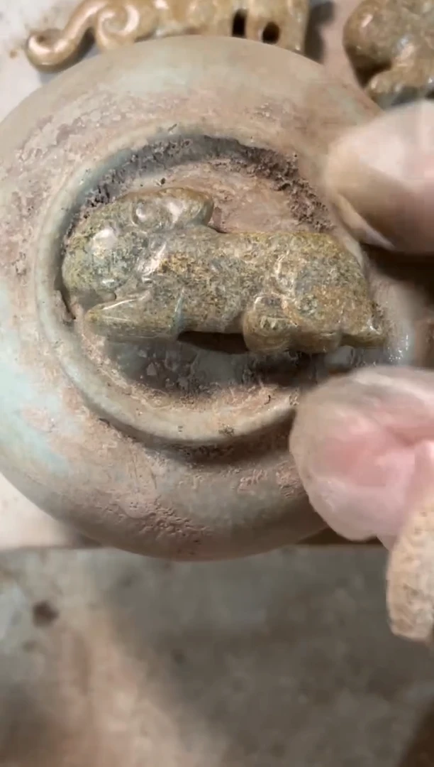 瓷片手工，手绘，陶瓷