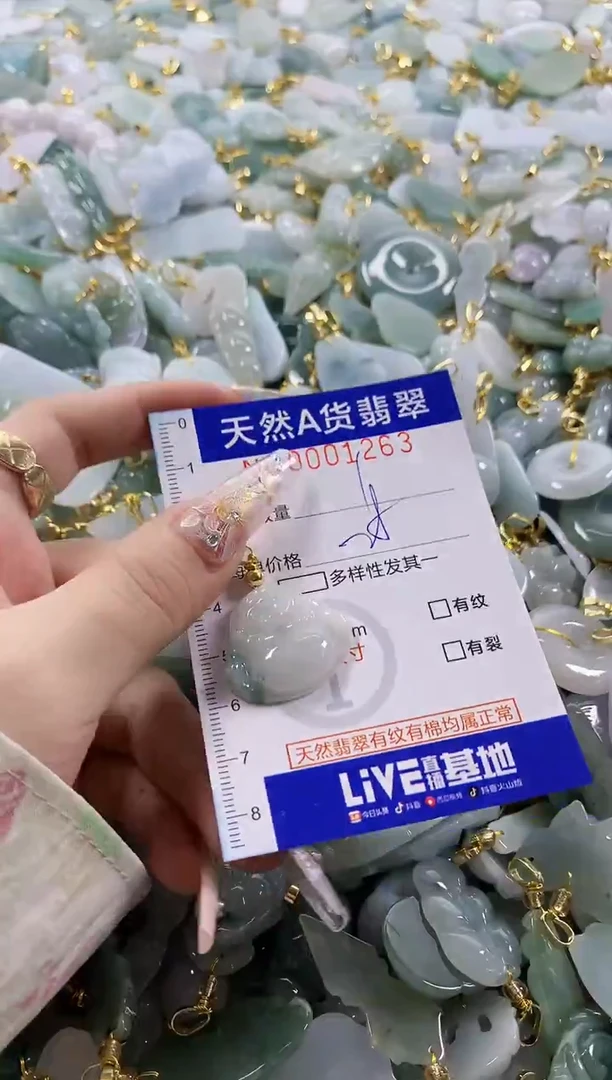 颈饰未镶嵌翡翠天然A货翡翠