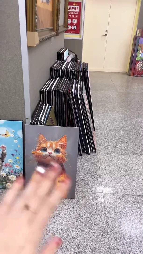 【闪购商品】俄罗斯油画（猫咪）40*60